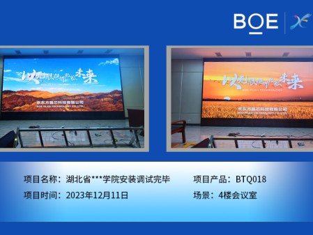 咸寧湖北省**學院4樓會議室BTQ018安裝調試完畢