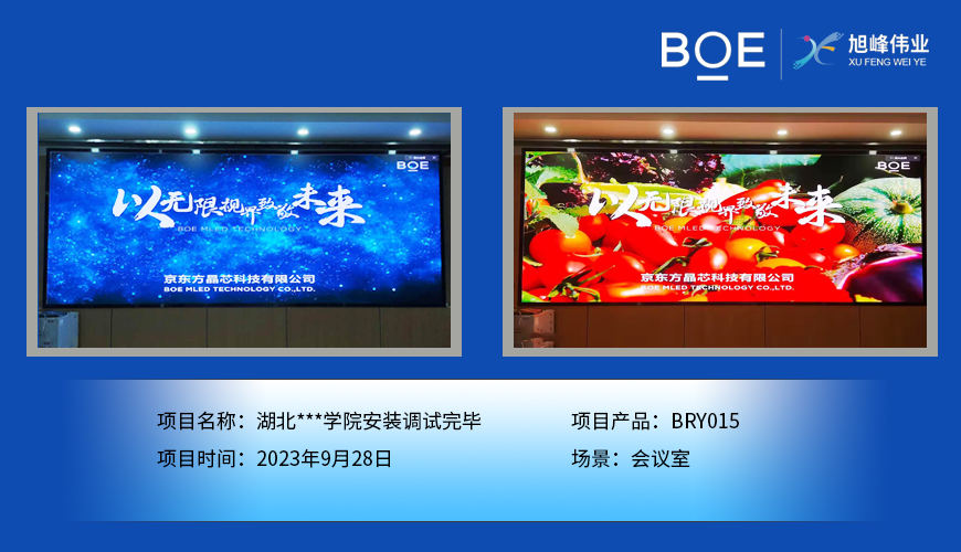 鄂州湖北**學院會議室BRY015安裝調(diào)試完畢（1）