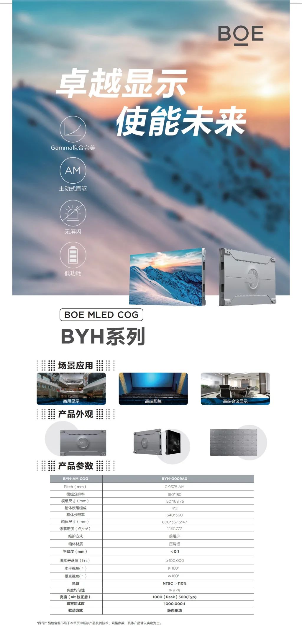 十堰BOE MLED COG BYH系列 卓越顯示 使能未來