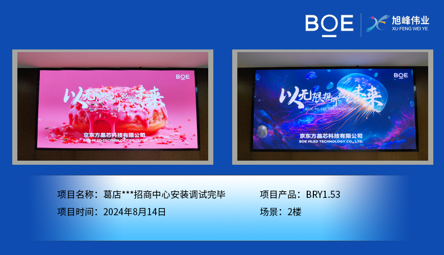潛江葛店***招商中心安裝調(diào)試完畢
